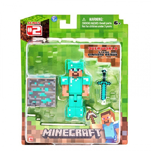 TM16504 Фигурка Minecraft Diamond Steve пластик пластик 8см