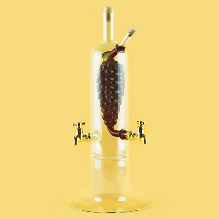 5013 Бутылка винодела "Виноград-1" 650/100 мл