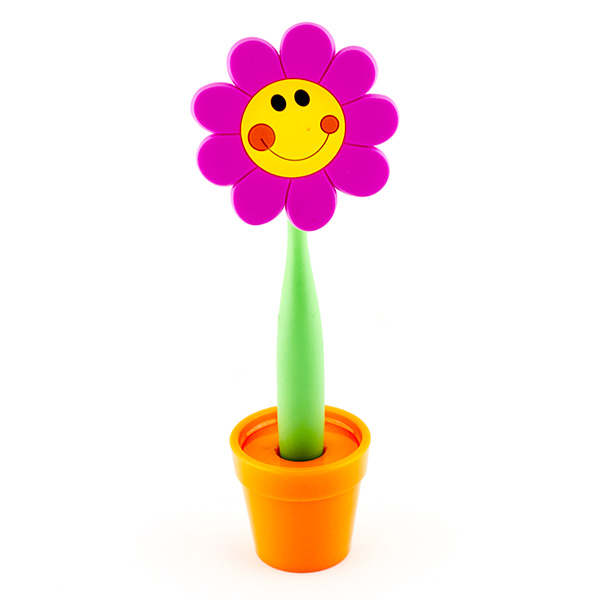 CBS001-001P01-96210 Ручка Цветок (фиолетовый)